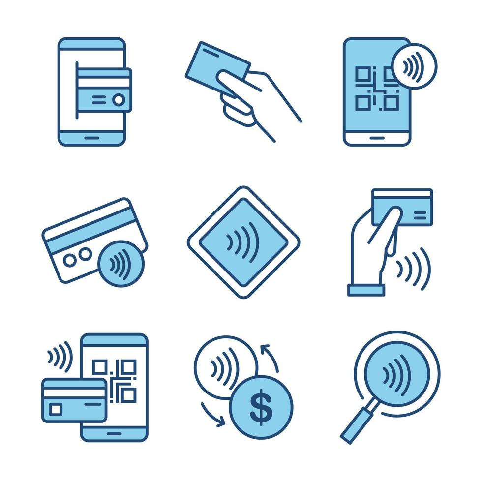 QR or Tap Pay Icon vector