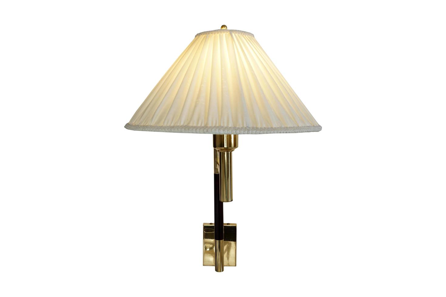 Classically wall lamp isolated on white background with clipping path. photo