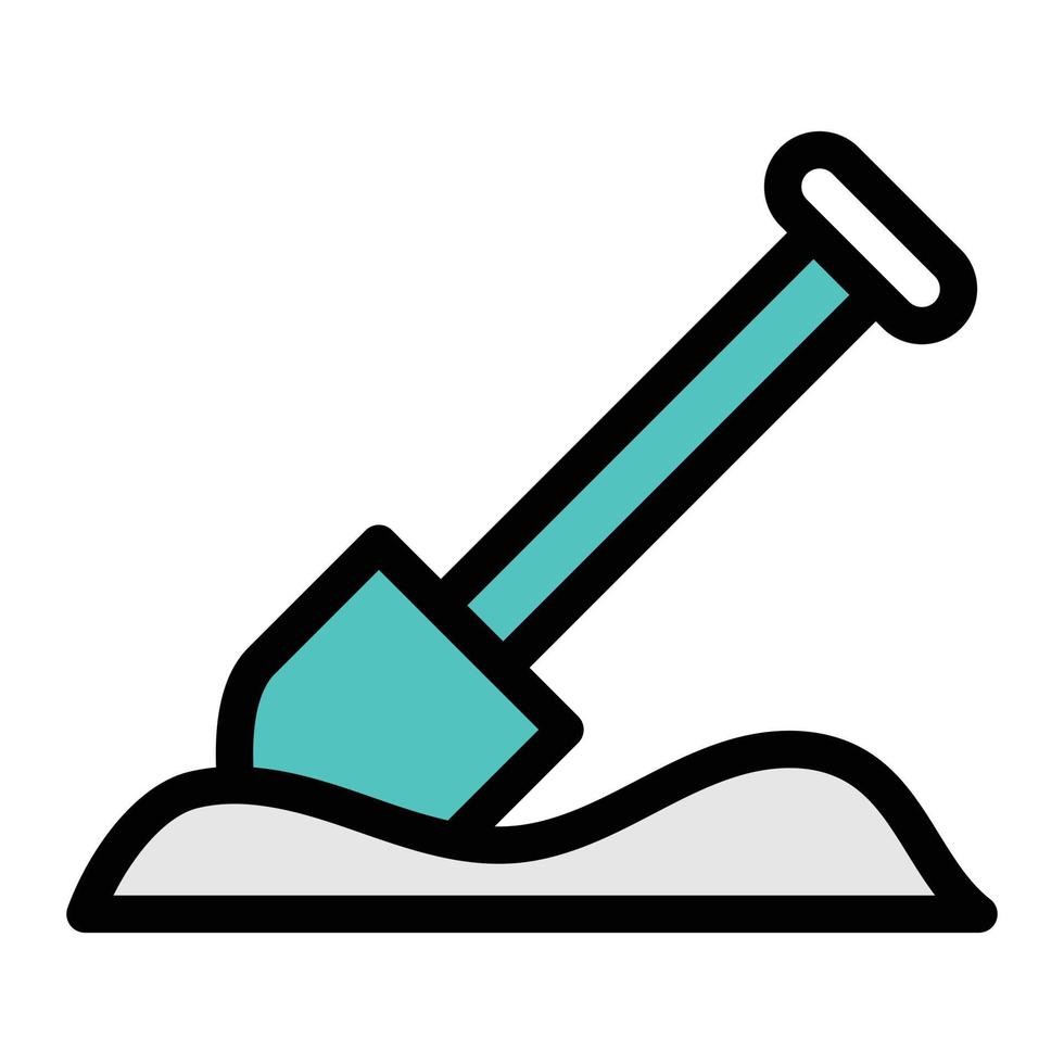 shovel vector illustration on a background.Premium quality symbols.vector icons for concept and graphic design.