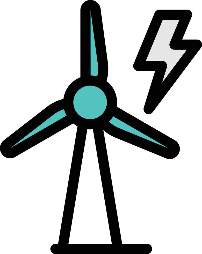 ilustración de vector de energía de turbina en un fondo. símbolos de calidad premium. iconos vectoriales para concepto y diseño gráfico.
