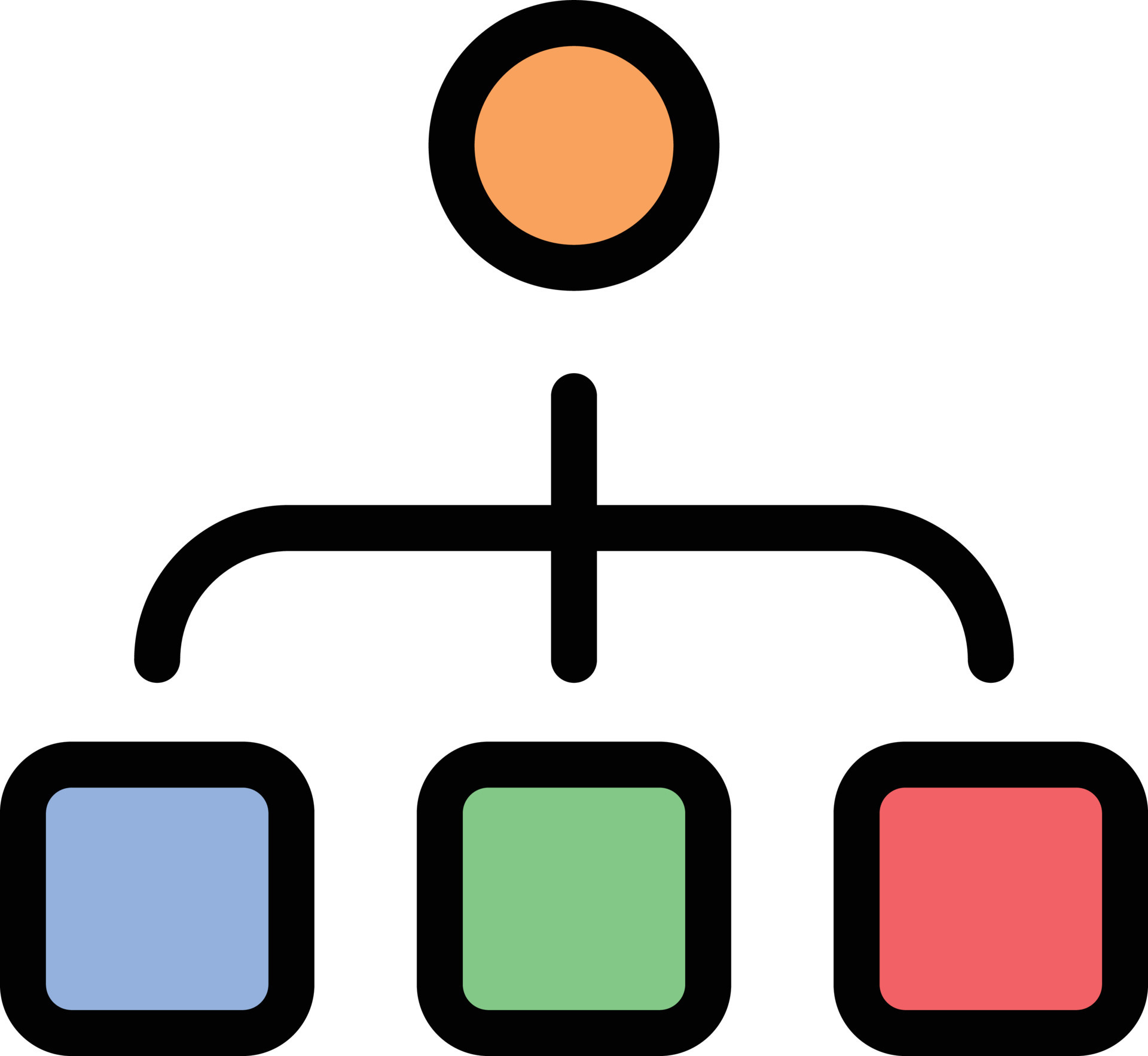 hierarchy vector illustration on a background.Premium quality symbols ...