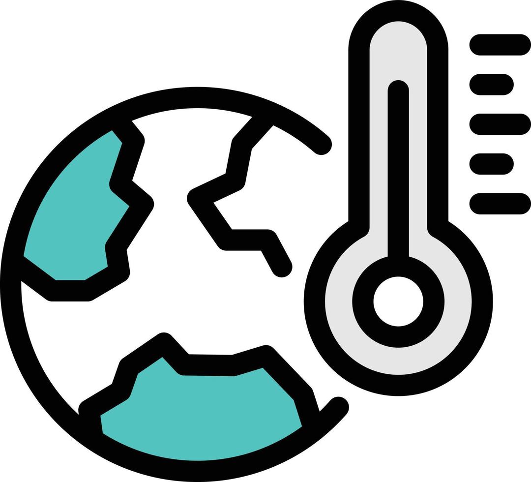 earth temperature vector illustration on a background.Premium quality symbols.vector icons for concept and graphic design.
