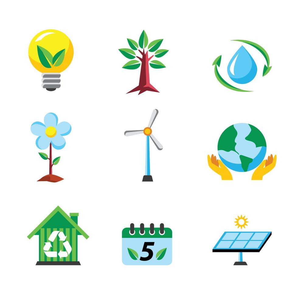 icono del día mundial del medio ambiente vector