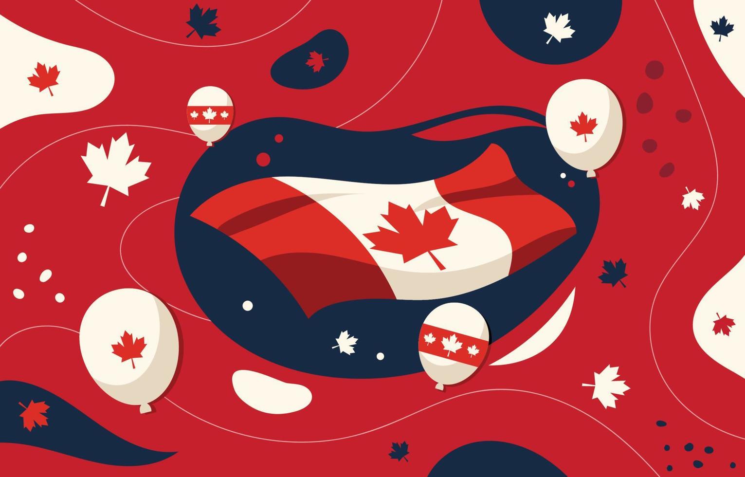 Celebrate Canada Day Background vector