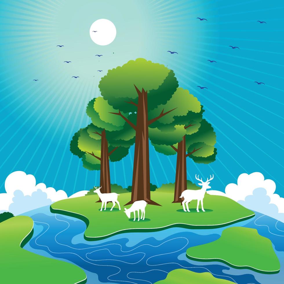 World Environment Day Background vector