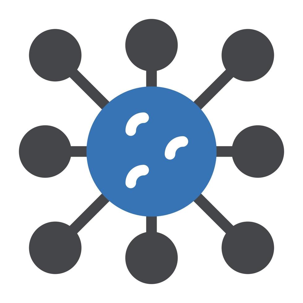 microbe vector illustration on a background.Premium quality symbols.vector icons for concept and graphic design.