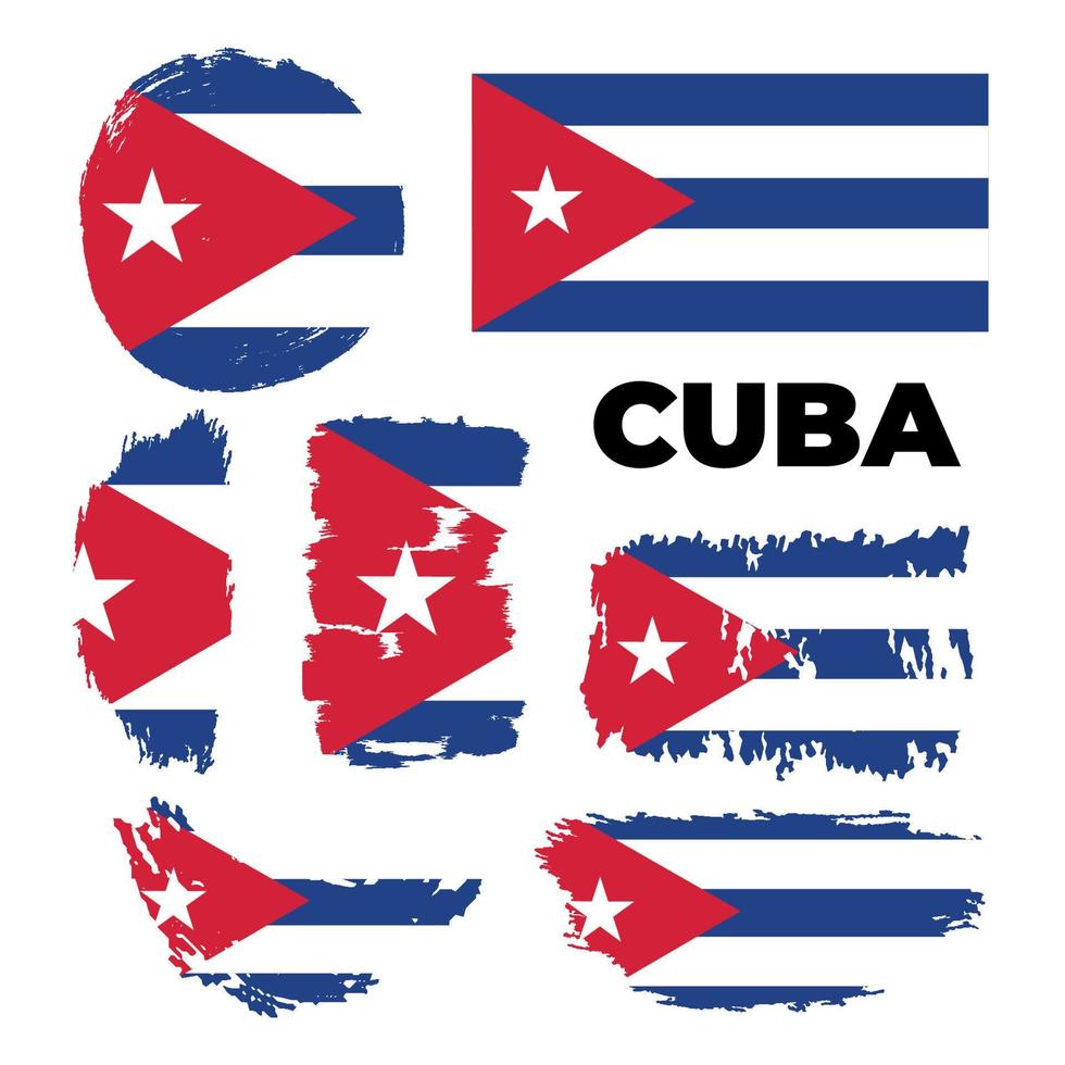 símbolo de la página de la bandera de cuba para el diseño de su sitio web logotipo de la bandera de cuba, aplicación, interfaz de usuario. Cuba bandera vector ilustración eps10. ilustración vectorial