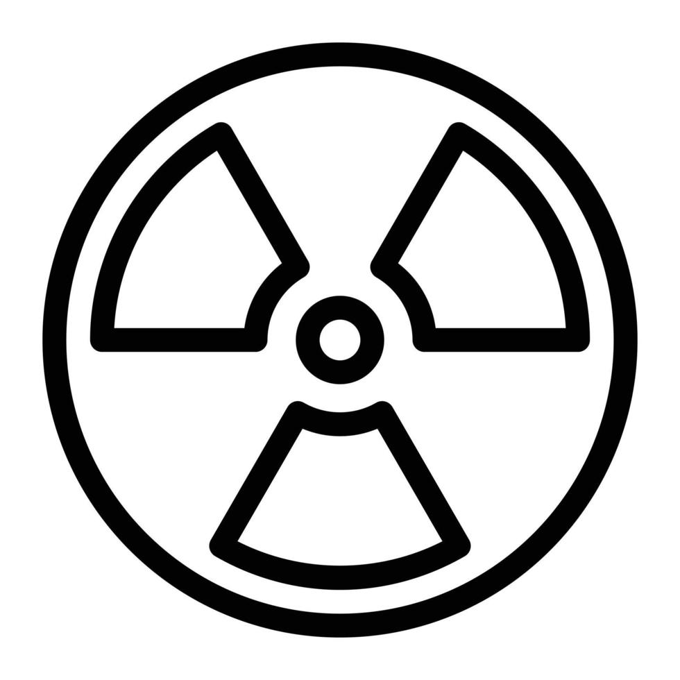 ilustración vectorial nuclear en un fondo. símbolos de calidad premium. iconos vectoriales para concepto y diseño gráfico. vector