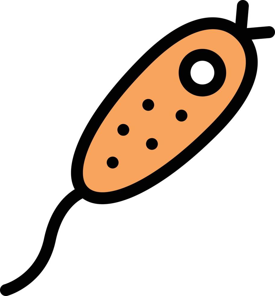 ilustración de vector de microbio en un fondo. símbolos de calidad premium. iconos vectoriales para concepto y diseño gráfico.