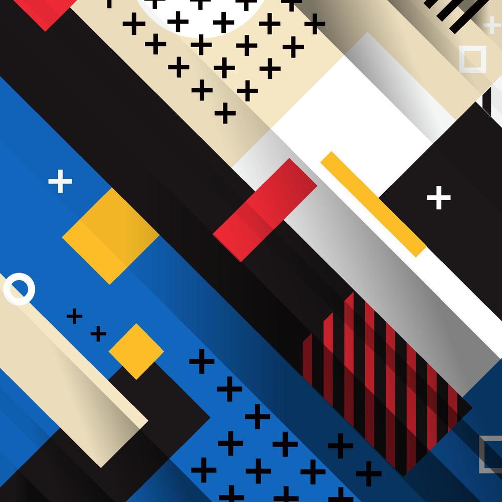 Abstract Rectangle Composition Background vector