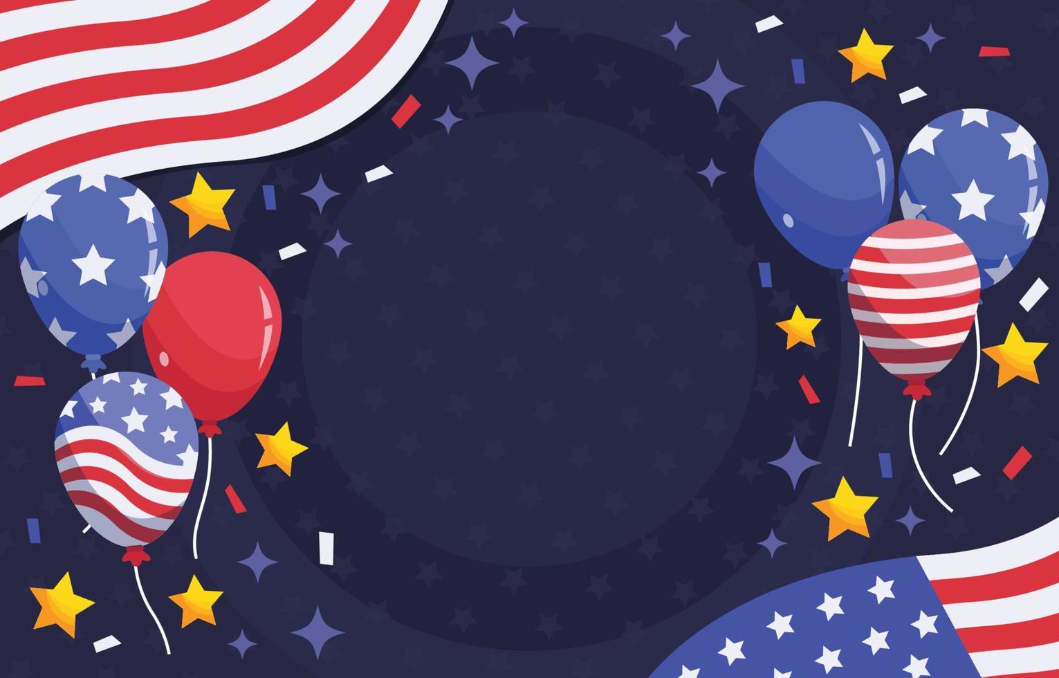 Celebrate 4th Of July Background vector