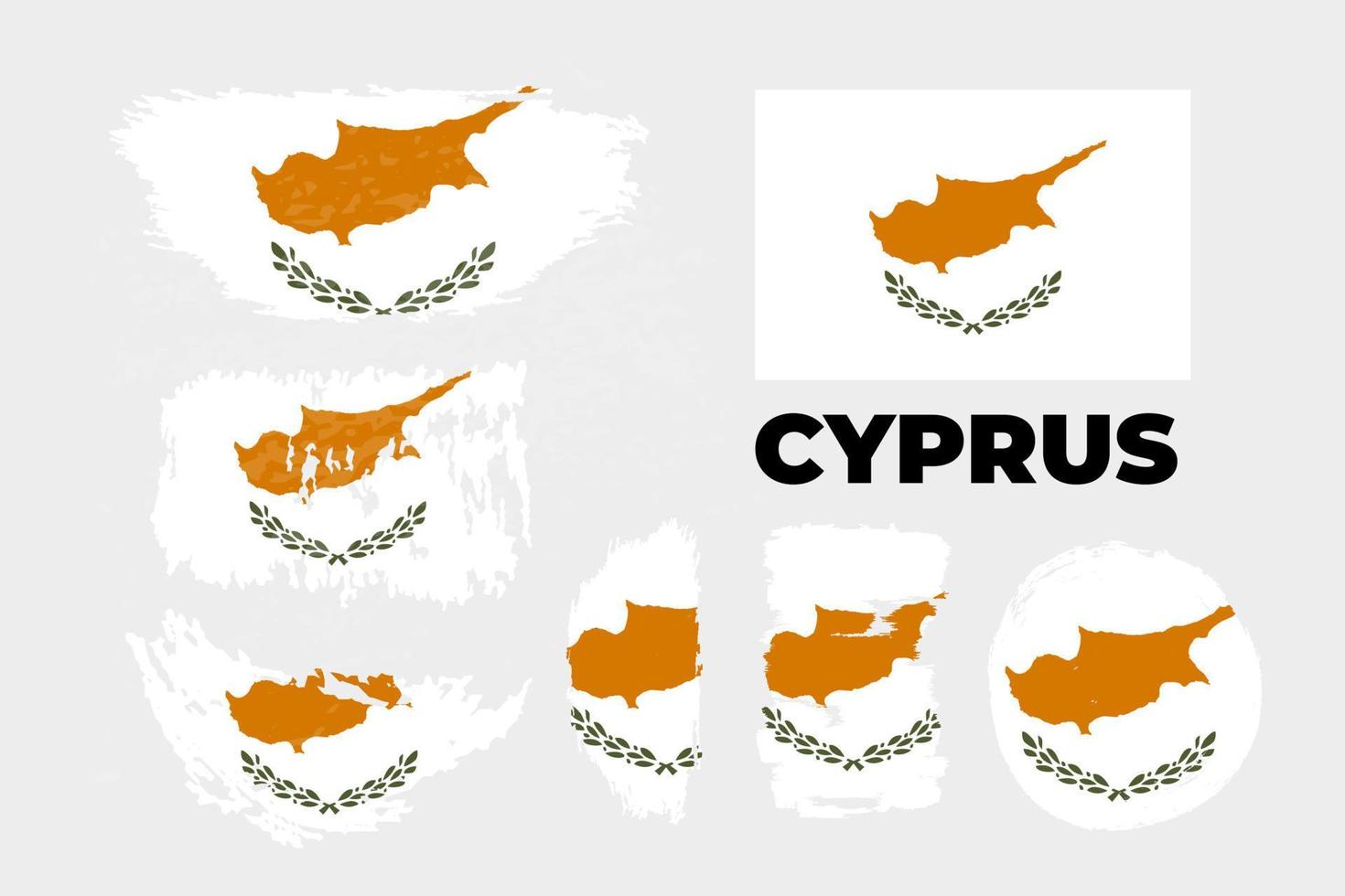 Grunge Cyprus flag.flag of Cyprus,banner vector illustration. Vector illustration eps10. Vector illustration