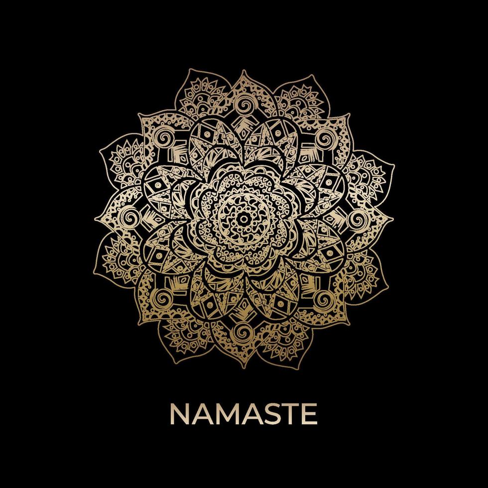 People Yoga Studio Logo and gold Lotus Flower. Emblem icon, Man in lotus pose icon and Health Spa Meditation Harmony Logotype vector