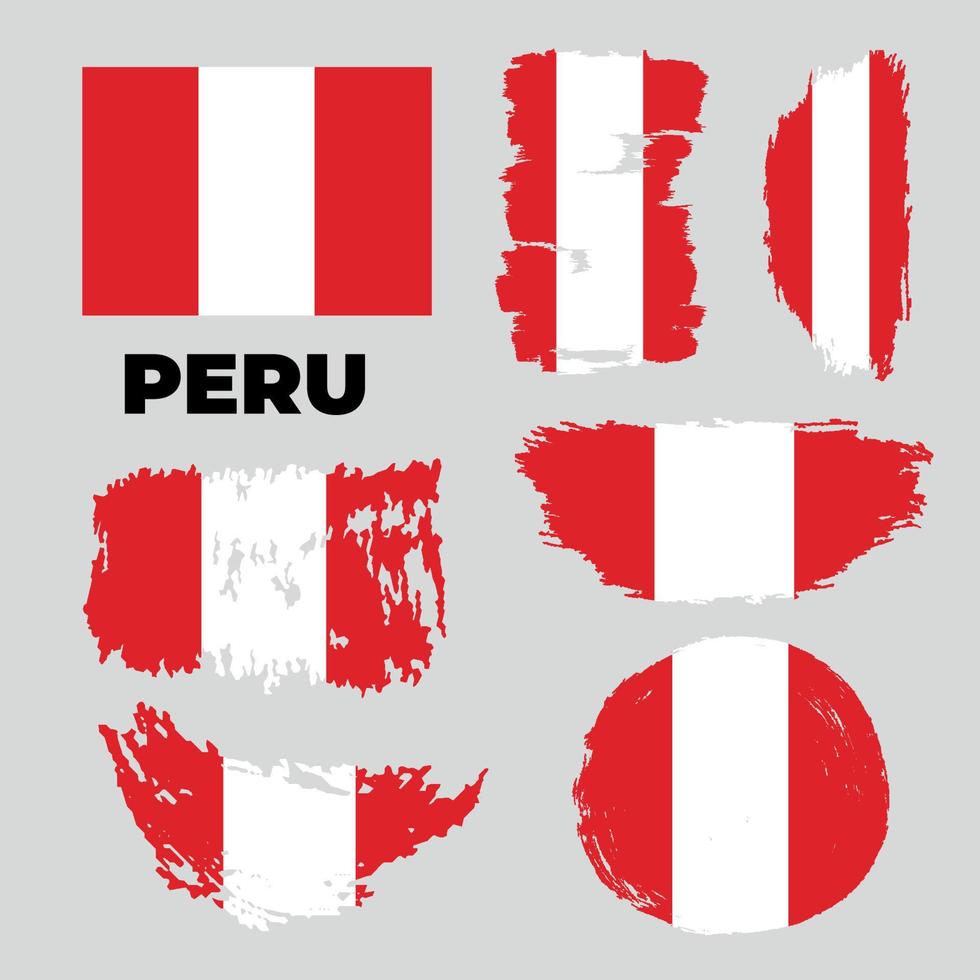 feliz día de la independencia del fondo de saludo de perú. Ilustración abstracta de la bandera del país de Perú. ilustración vectorial vector