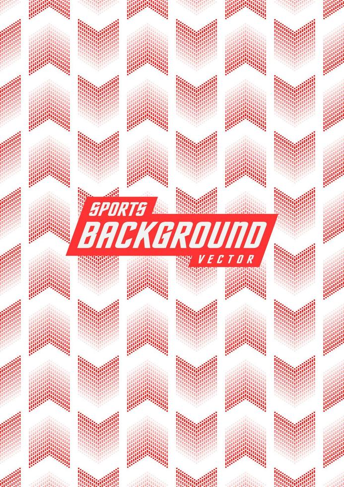 Background pattern for sports jersey. Arrow style. Red. vector