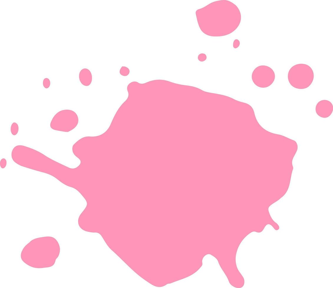 Spot pink blot. vector