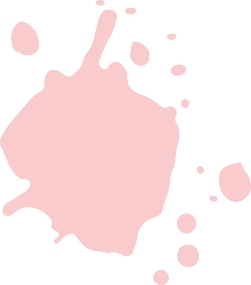 Spot pink blot. vector