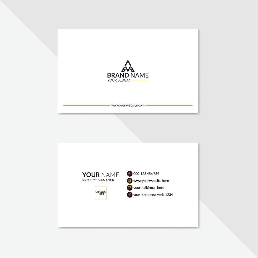 corporate business card vector