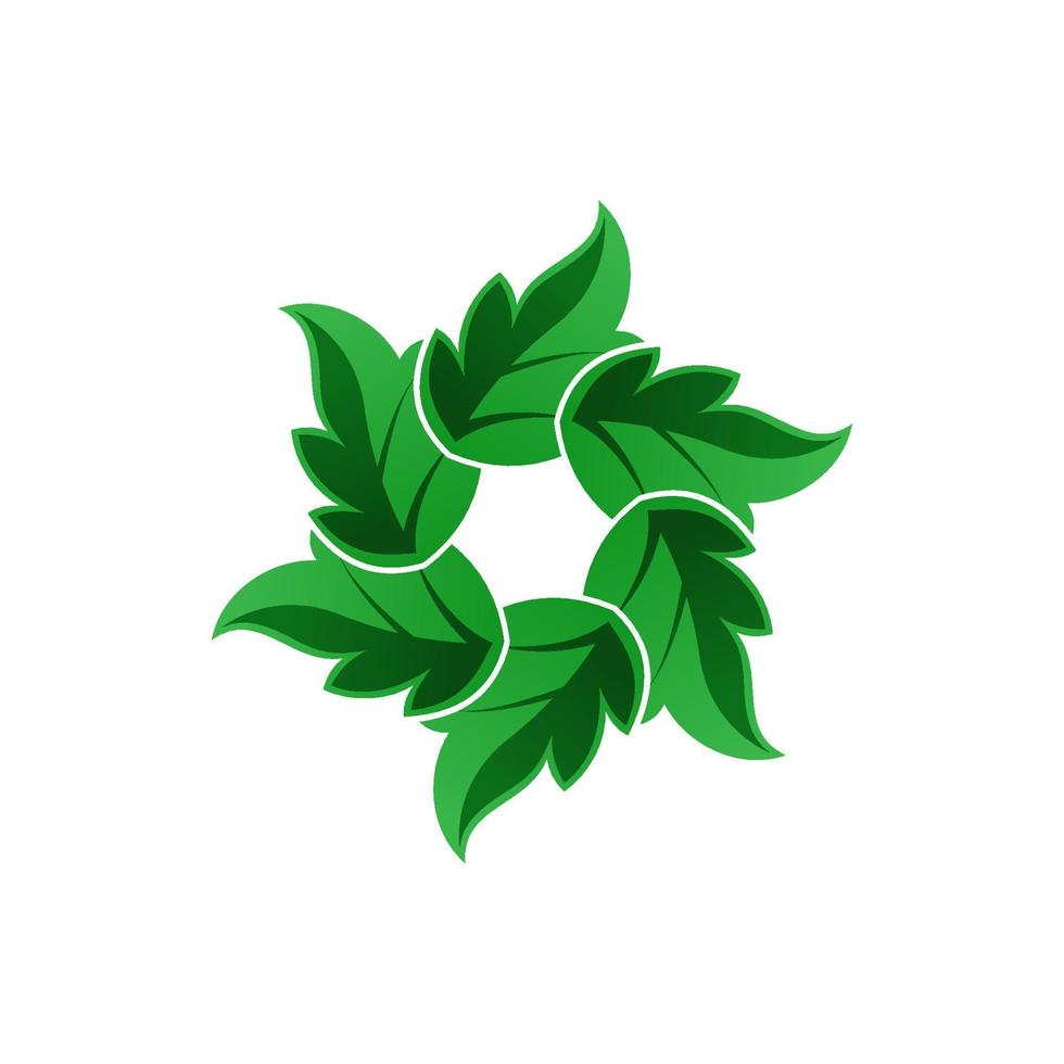 Leaves icon. Leaves vector logo. Leaves illustration. Nature logo. Eco green symbol sign.