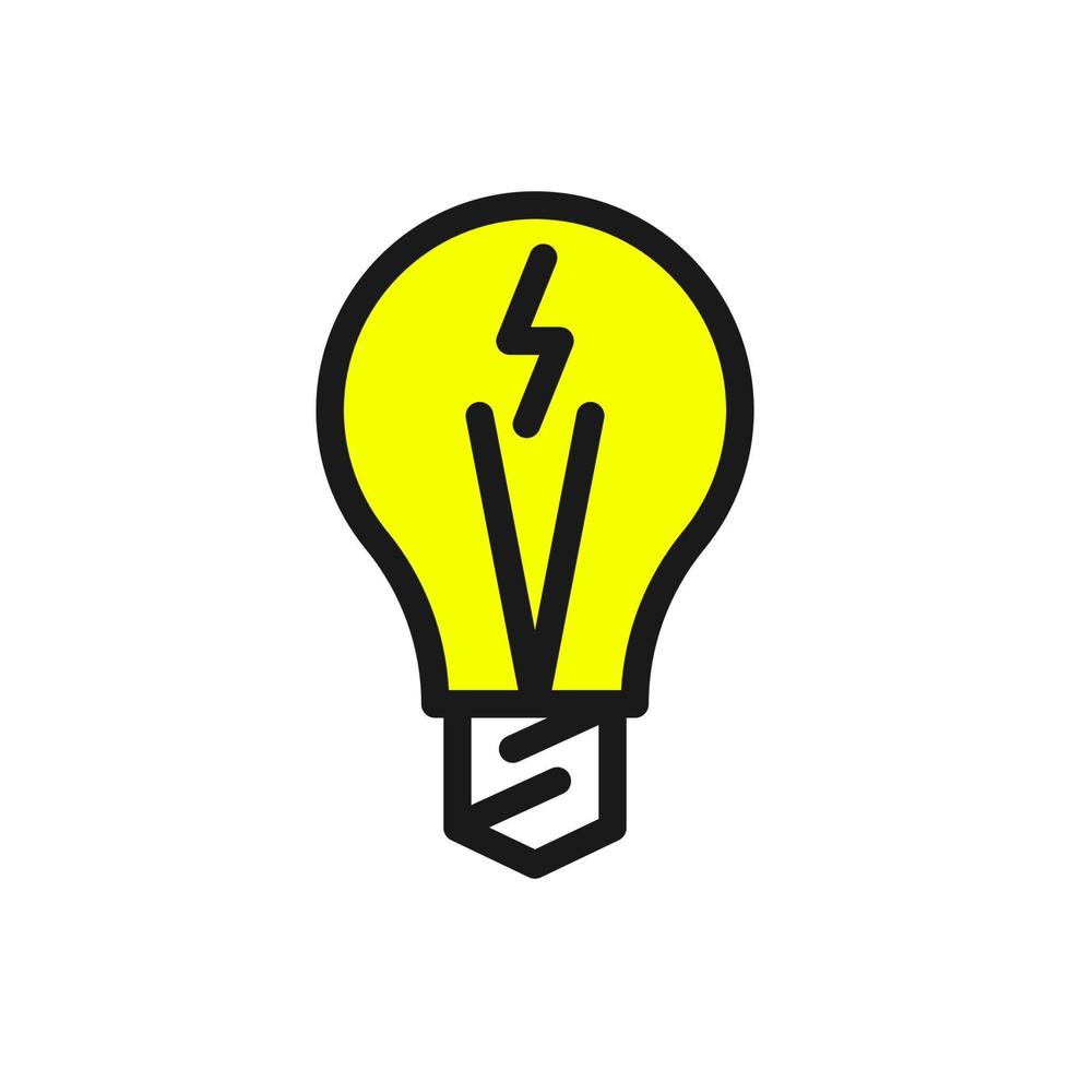 Light bulb icon. Light bulb vector isolated on white background. Light bulb logo. Idea symbol. Thinking symbol sign. Light bulb illustration