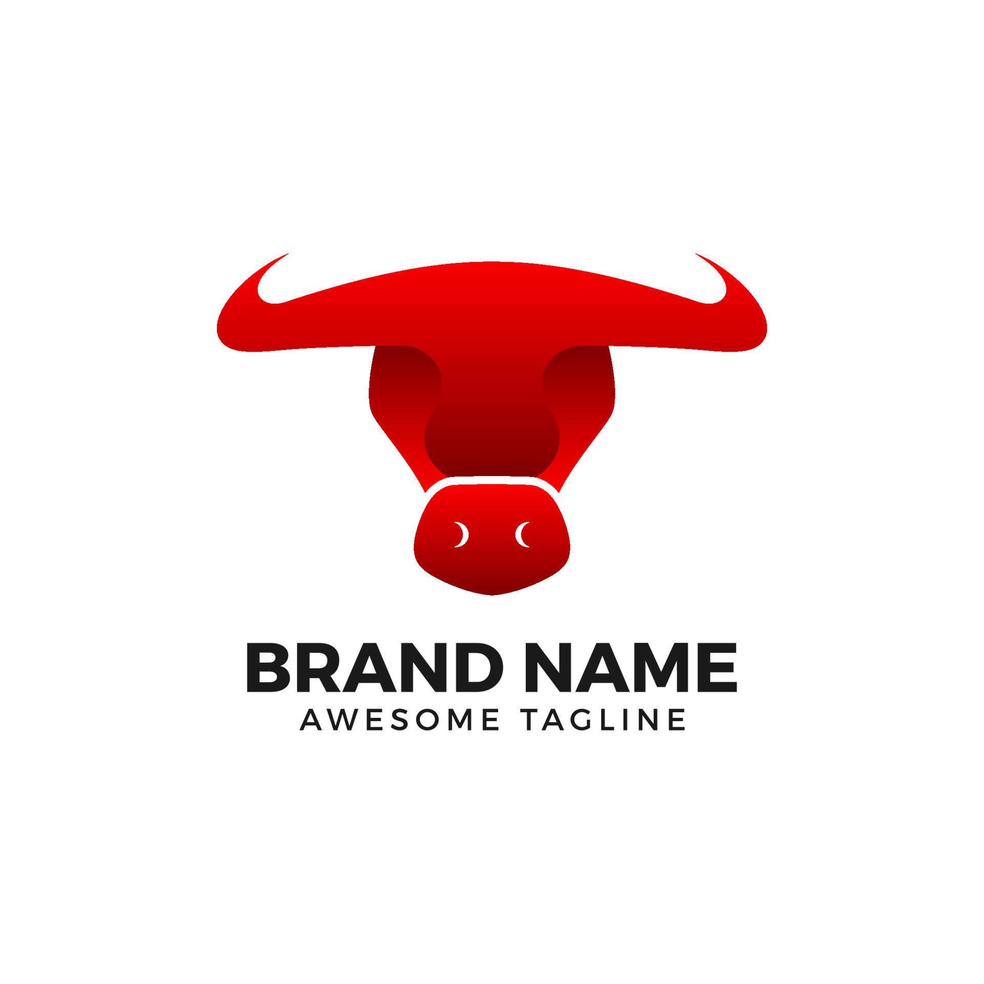 Bullhead logo. Bull icon. Bull illustration 7371911 Vector Art at Vecteezy