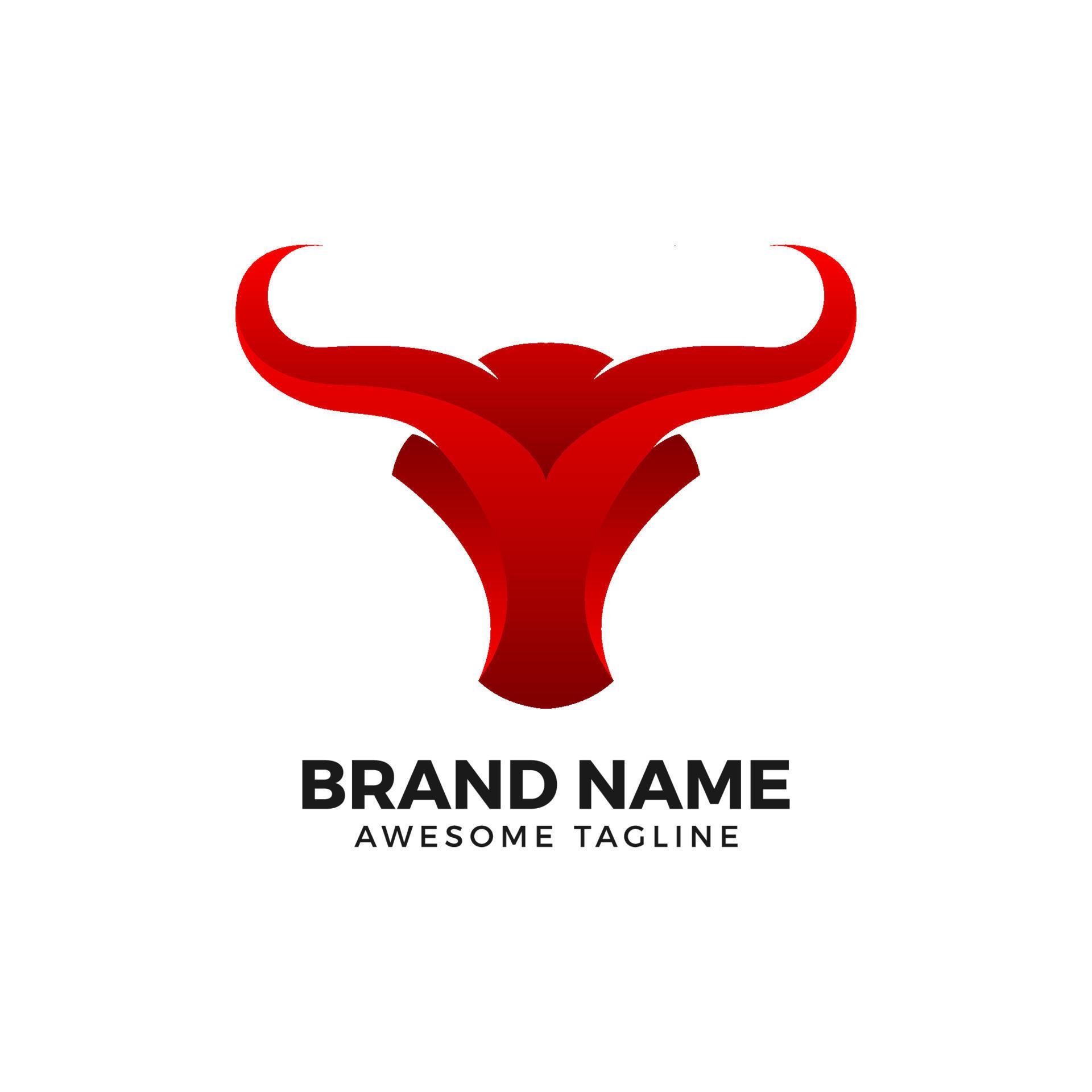 Bullhead logo. Bull icon. Bull illustration 7372163 Vector Art at Vecteezy