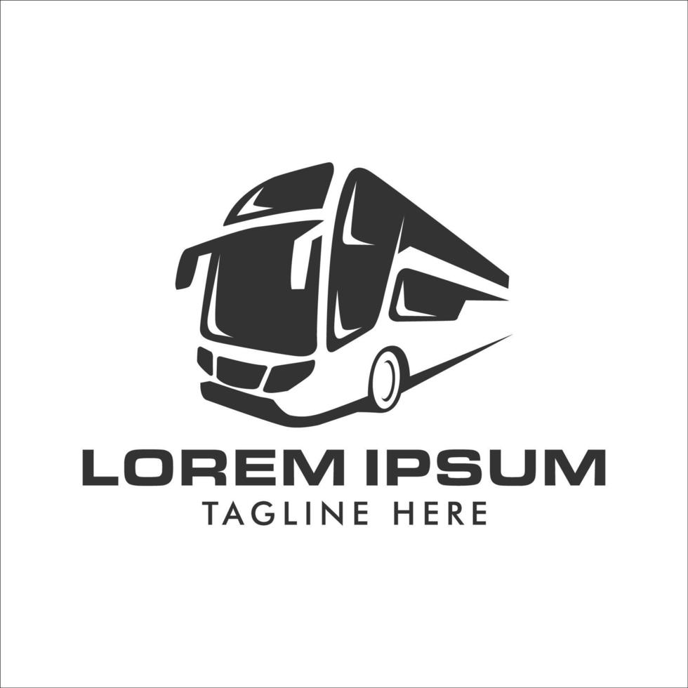 logotipo de autobús apto para el logotipo del autobús, el viaje o el logotipo de transporte. ilustración vectorial estilo de color plano vector