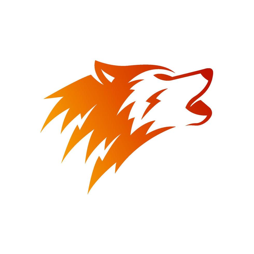 vector illustration of a fox or dog head. potential for mascot logos using animal heads, especially foxes or dogs, it could also be for esports logos or design templates