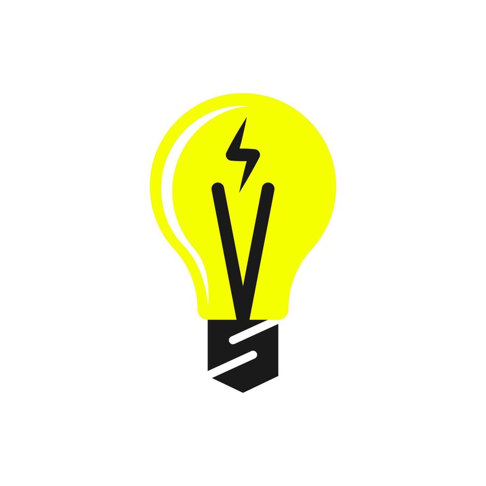 Light bulb icon. Light bulb vector isolated on white background. Light bulb logo. Idea symbol. Thinking symbol sign. Light bulb illustration