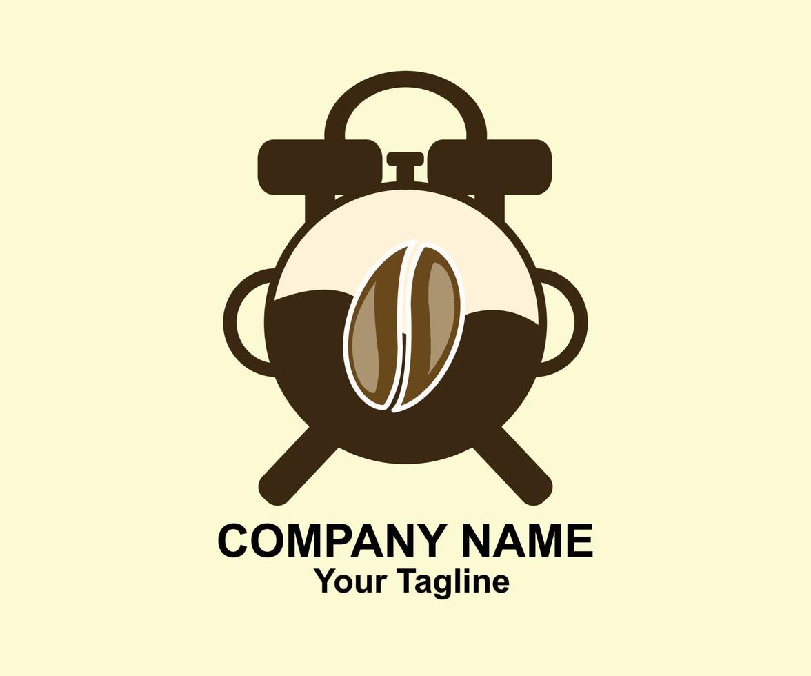 COFFEE TIME LOGO, TAKE YOUR TIME TO RELAX WHILE ENJOYING COFFEE vector
