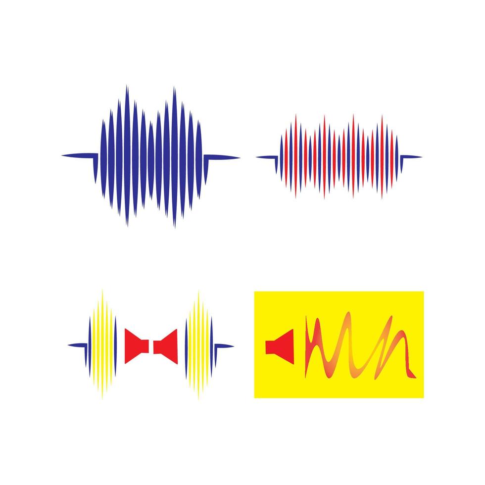 sound wave logo vector