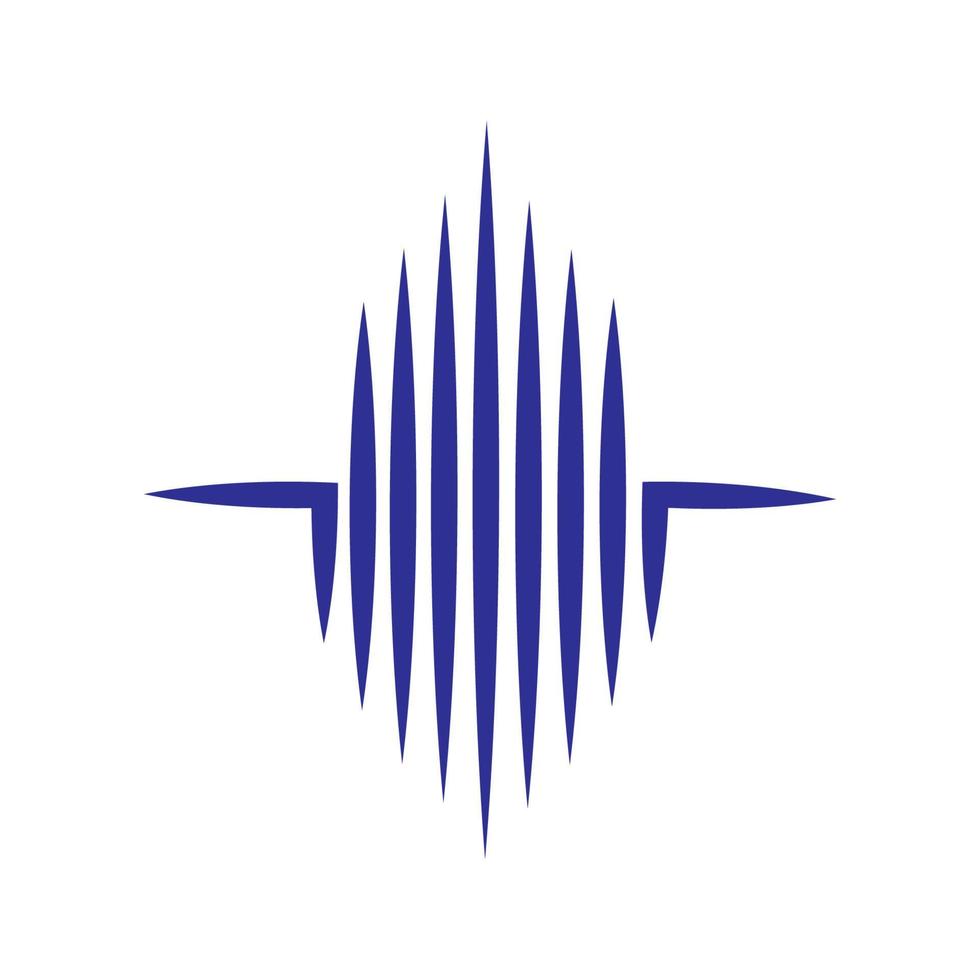 sound wave logo vector