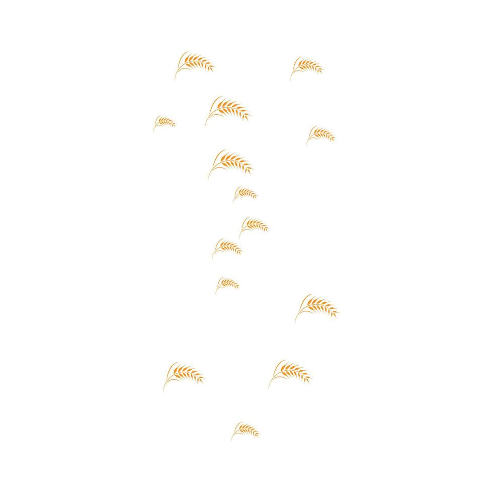 skattered wheat background vector