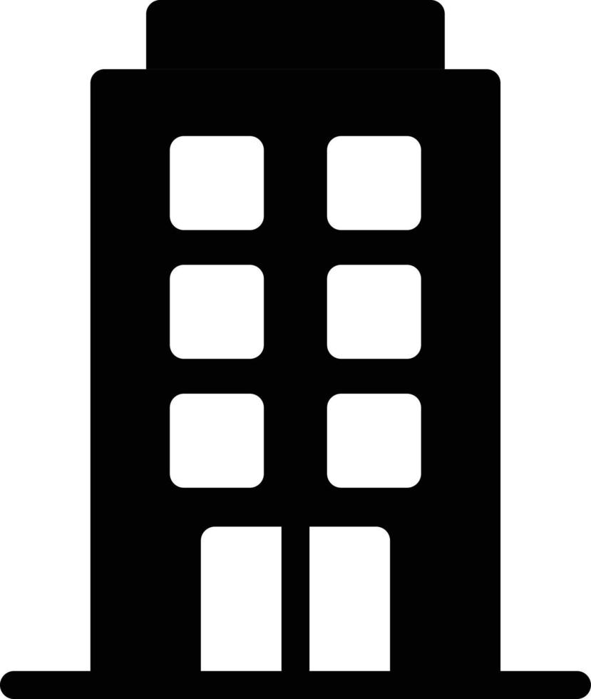 ilustración vectorial de construcción de hotel en un fondo. símbolos de calidad premium. iconos vectoriales para concepto y diseño gráfico. vector