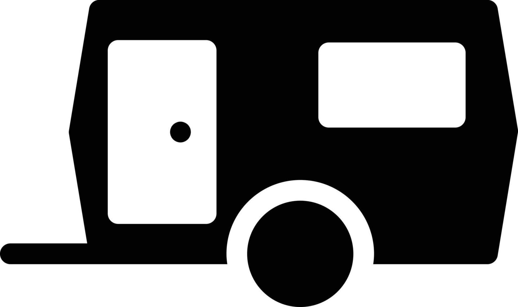 ilustración de vector de caravana en un fondo. símbolos de calidad premium. iconos vectoriales para concepto y diseño gráfico.