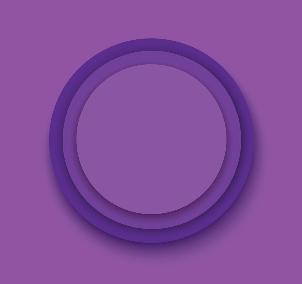 vector de plantilla de fondo de círculos púrpura
