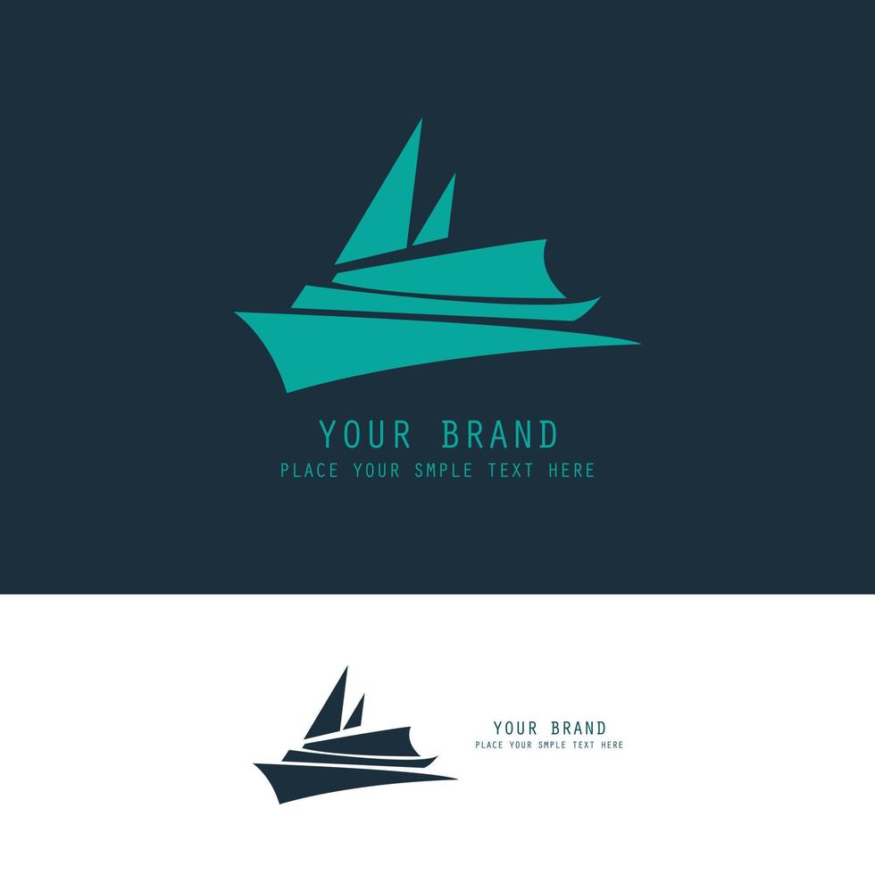 ship logo design.eps vector