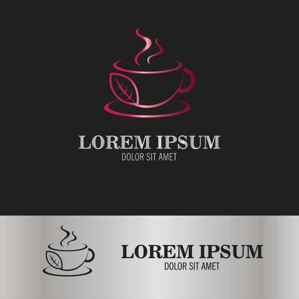 herbal tea logo.eps vector