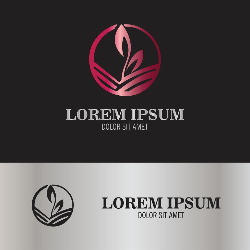 botany logo design.eps vector