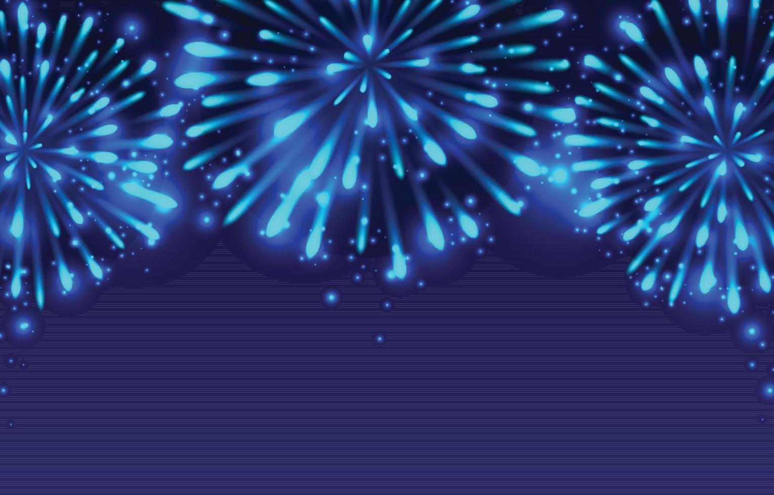 Realistic Firework Background Concept vector