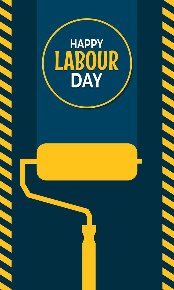 Happy International Labor Day for banner or poster, May 1 vector