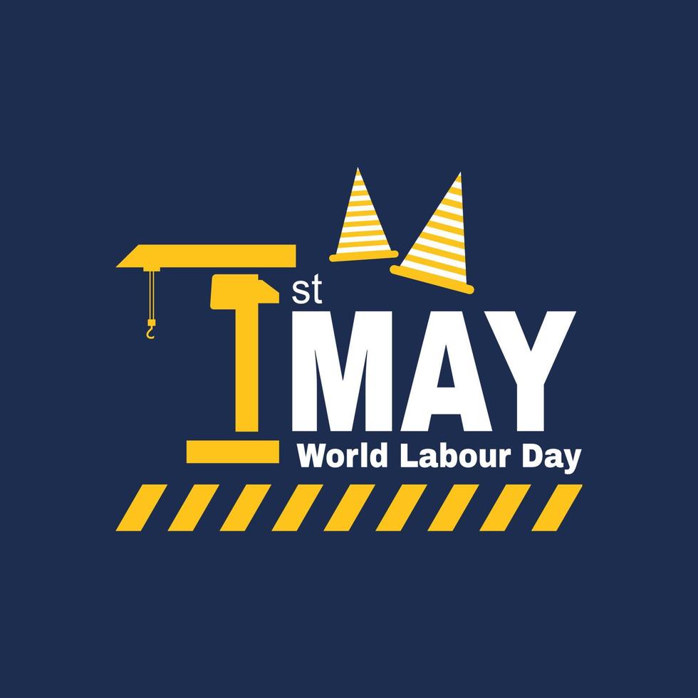 Happy International Labor Day for banner or poster, May 1 vector