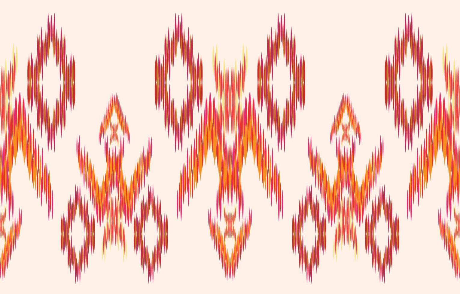 fabric ikat seamless pattern geometric ethnic traditional embroidery style.Design for background,carpet,mat,sarong,clothing,Vector illustration. vector