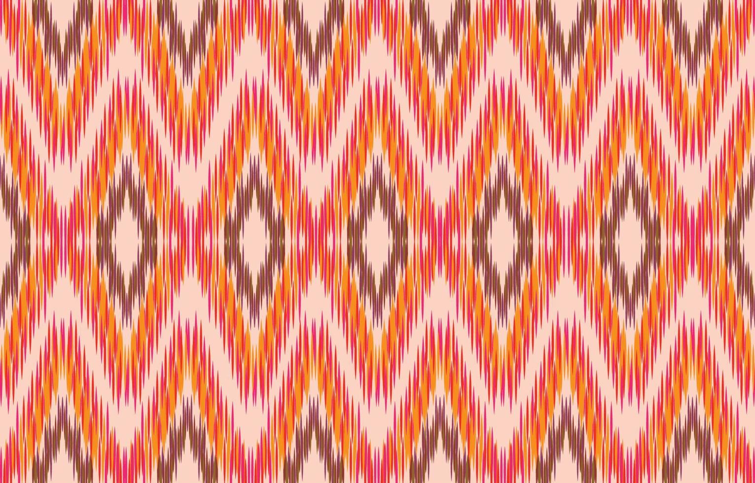 fabric ikat seamless pattern geometric ethnic traditional embroidery style.Design for background,carpet,mat,sarong,clothing,Vector illustration. vector