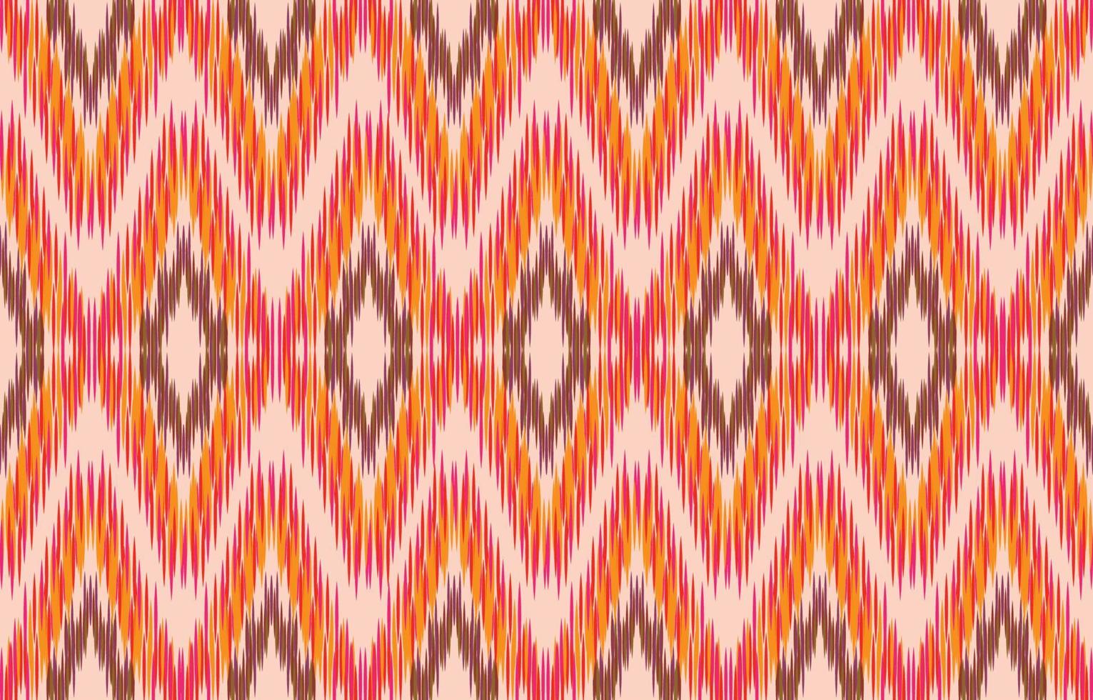 fabric ikat seamless pattern geometric ethnic traditional embroidery style.Design for background,carpet,mat,sarong,clothing,Vector illustration. vector