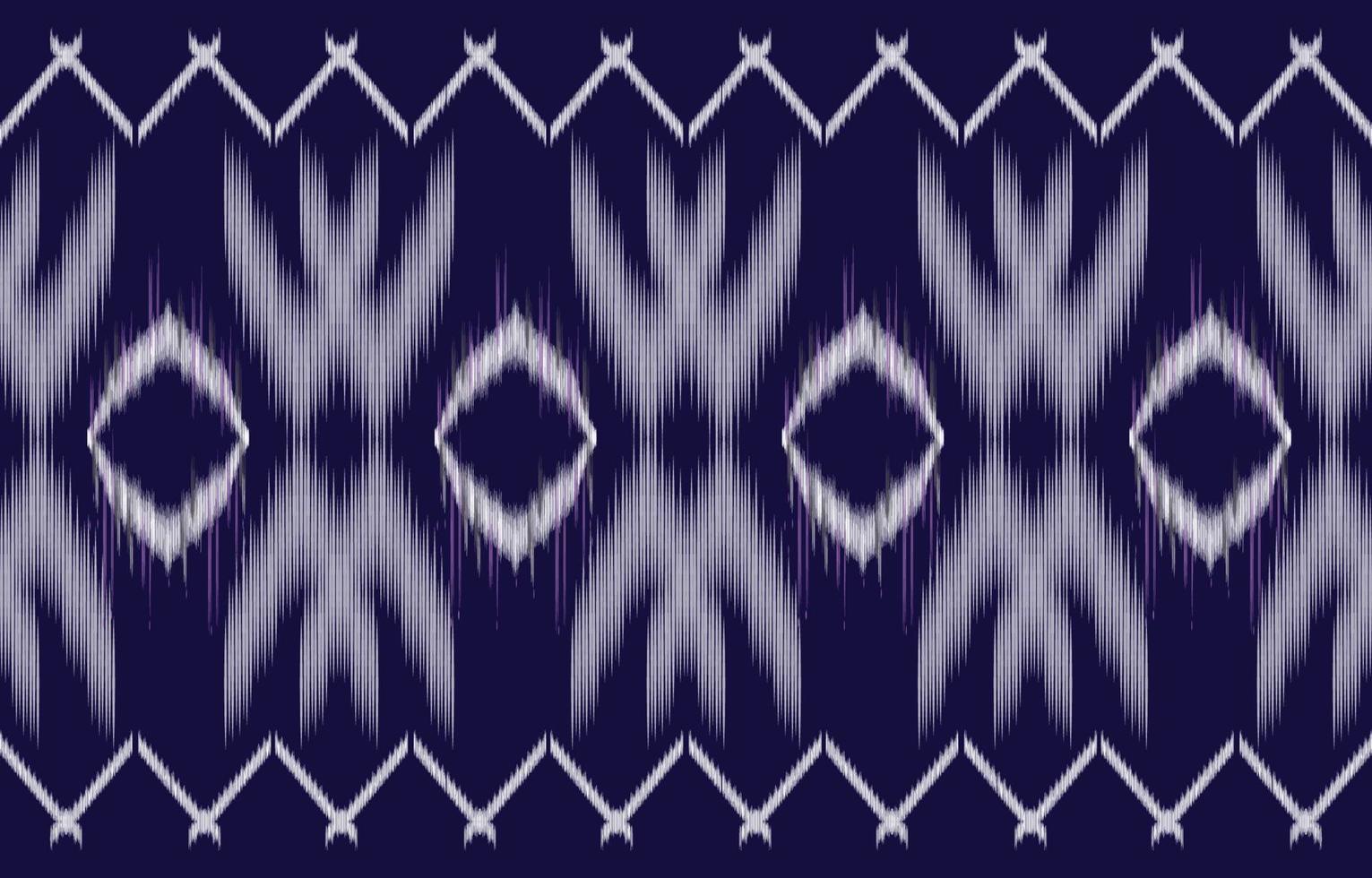 fabric ikat seamless pattern geometric ethnic traditional embroidery style.Design for background,carpet,mat,sarong,clothing,Vector illustration. vector