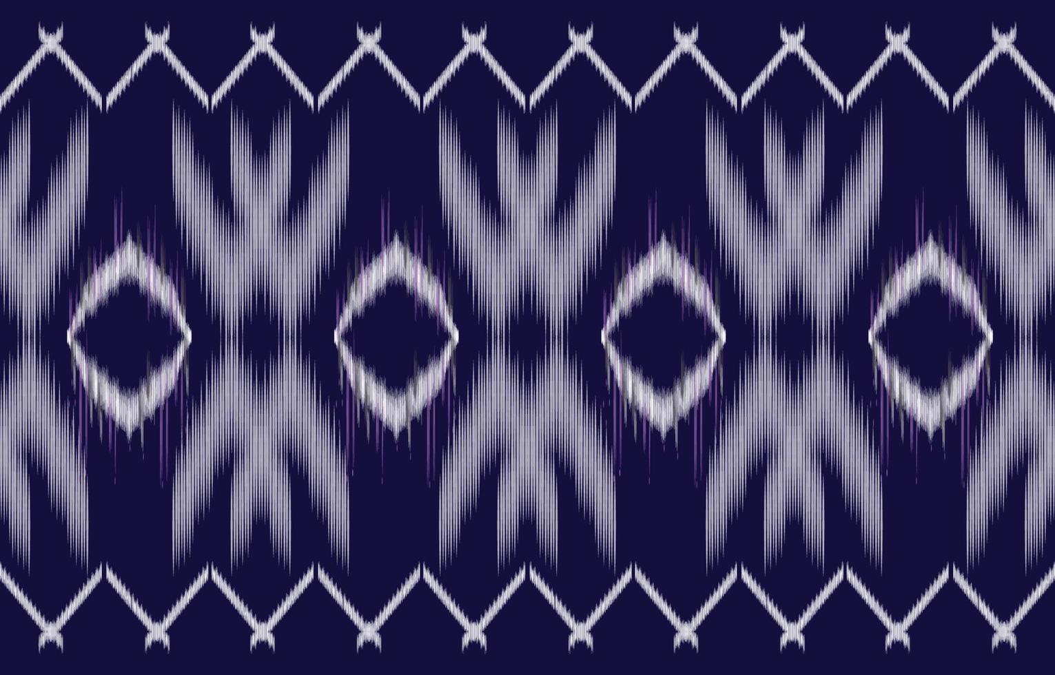 fabric ikat seamless pattern geometric ethnic traditional embroidery style.Design for background,carpet,mat,sarong,clothing,Vector illustration. vector