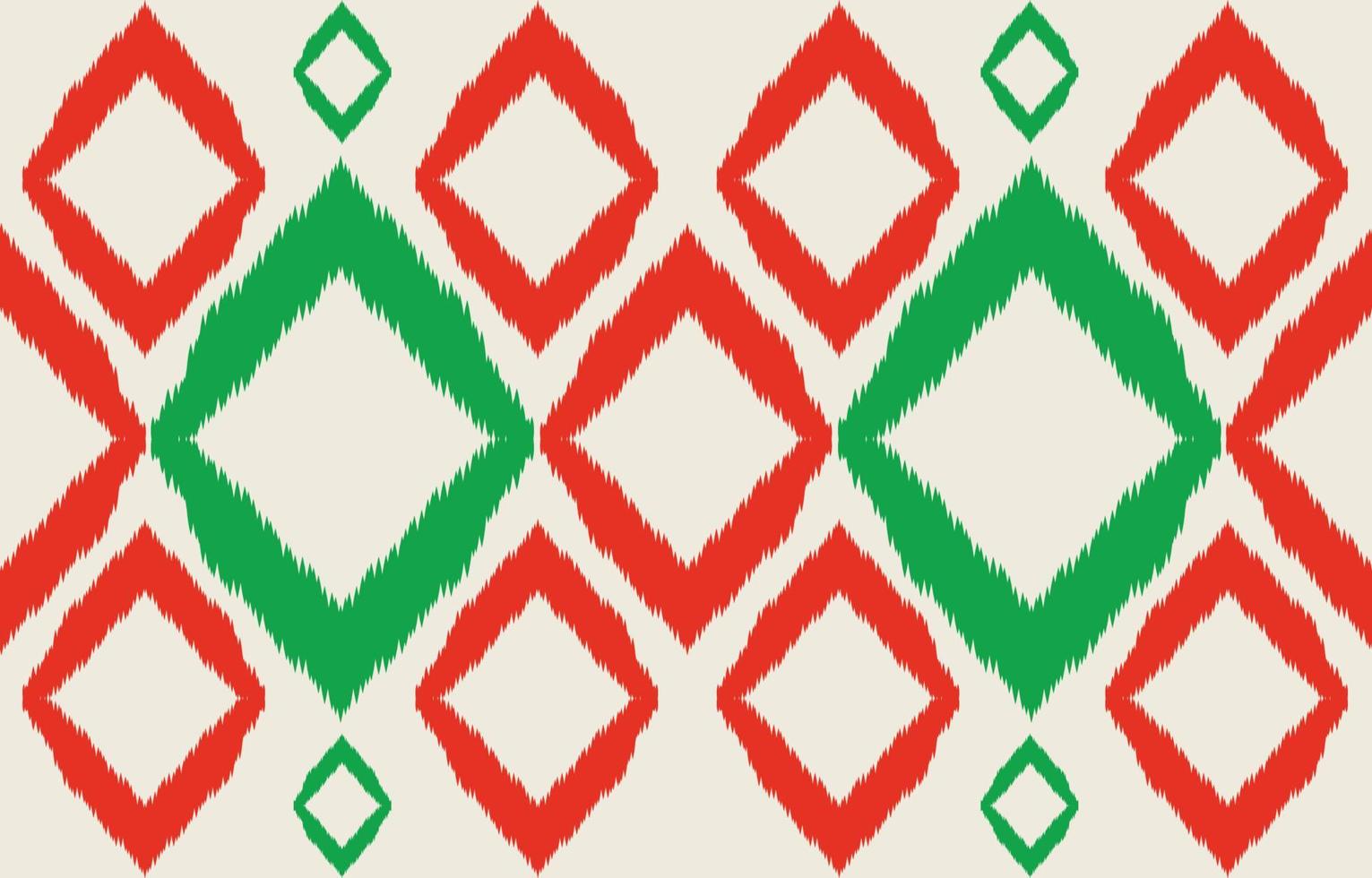 tela ikat de patrones sin fisuras estilo de bordado tradicional étnico geométrico. diseño para fondo, alfombra, estera, sarong, ropa, ilustración vectorial. vector