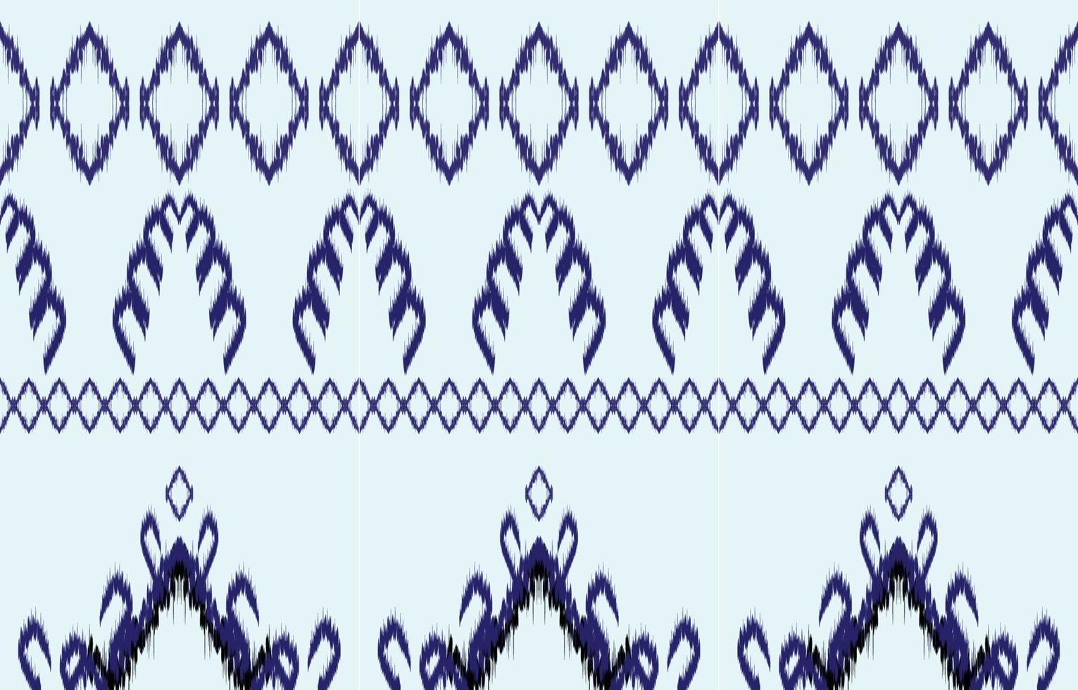 fabric ikat seamless pattern geometric ethnic traditional embroidery style.Design for background,carpet,mat,sarong,clothing,Vector illustration. vector