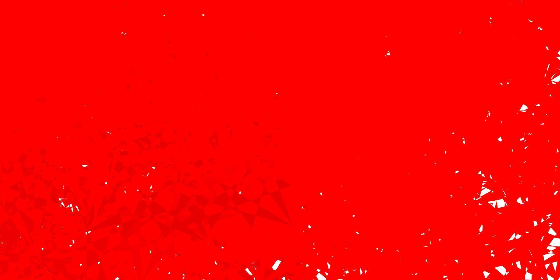 Dark red vector background with triangles.